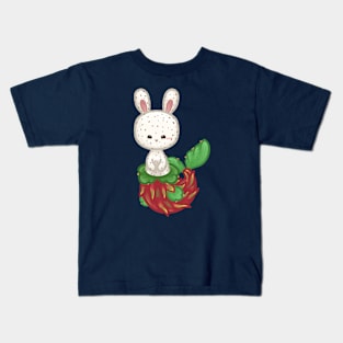 Bunny Dragon Fruit Mermaid Kids T-Shirt